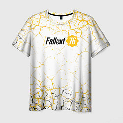 Мужская футболка Fallout 76 Жёлтая выжженная пустошь
