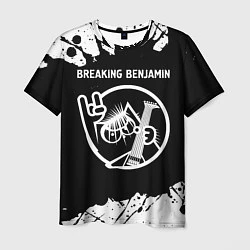 Футболка мужская Breaking Benjamin КОТ Брызги, цвет: 3D-принт