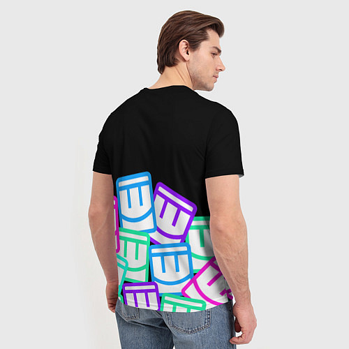 Мужская футболка Разноцветные лого REC ROOM / 3D-принт – фото 4