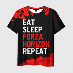 Мужская футболка Eat Sleep Forza Horizon Repeat Краска