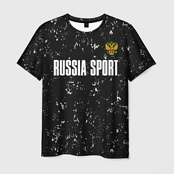 Мужская футболка РОССИЯ - ГЕРБ Russia Sport