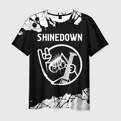 Футболка мужская Shinedown КОТ Краска, цвет: 3D-принт