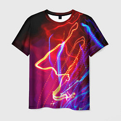 Мужская футболка Neon vanguard pattern Lighting