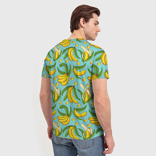 Мужская футболка Banana pattern Summer Fashion 2022 / 3D-принт – фото 4