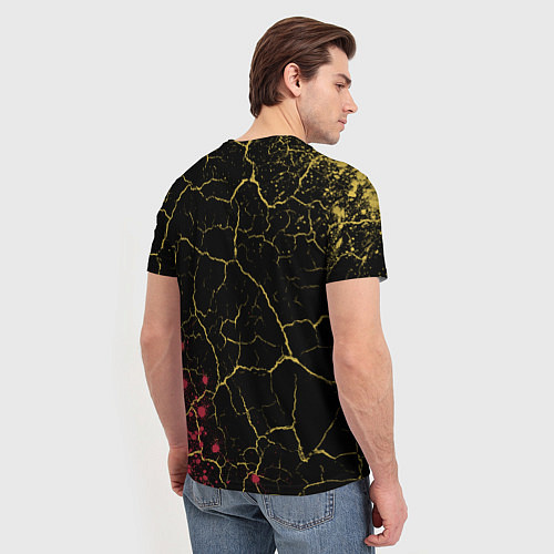 Мужская футболка FIVE NIGHTS AT FREDDYS - ЧИКА Краска / 3D-принт – фото 4