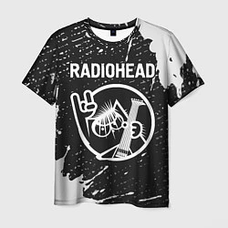 Мужская футболка Radiohead КОТ Краска
