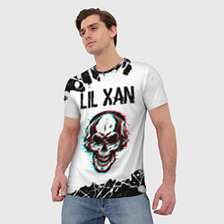 Футболка мужская Lil Xan ЧЕРЕП Краска, цвет: 3D-принт — фото 2