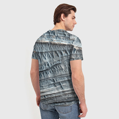 Мужская футболка Текстура скалы Mountain Stone / 3D-принт – фото 4