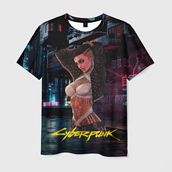 Мужская футболка Girl Vi cyberpunk2077