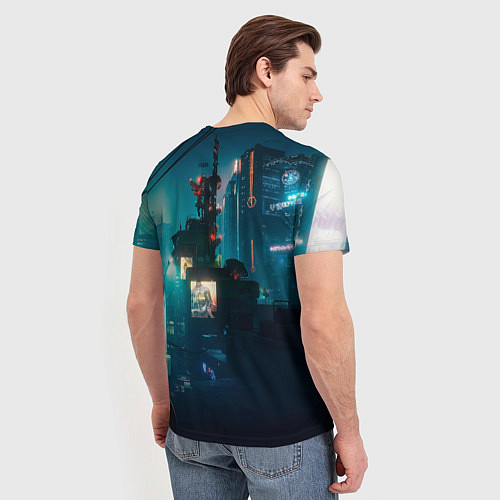 Мужская футболка Панам Nightcity / 3D-принт – фото 4