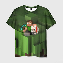 Мужская футболка Minecraft Heroes Video game