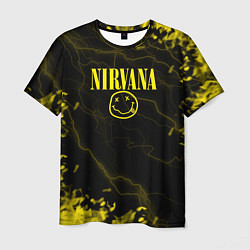 Мужская футболка Nirvana молнии