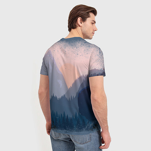 Мужская футболка Call of the Mountain / 3D-принт – фото 4