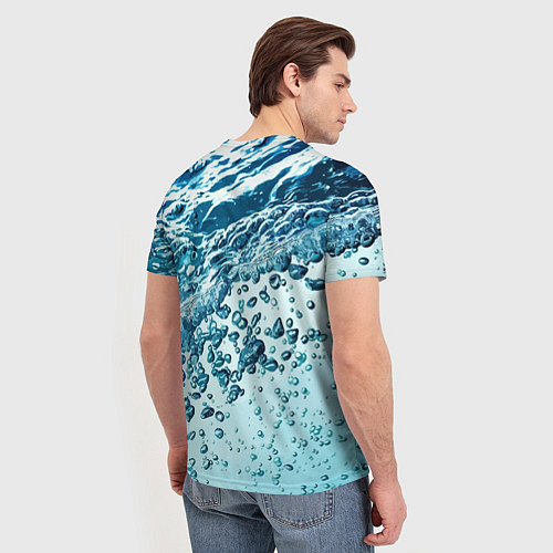 Мужская футболка Wave Pacific ocean / 3D-принт – фото 4