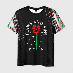 Мужская футболка Payton Moormeie pattern rose