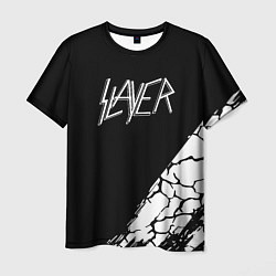 Футболка мужская Slayer Трещины, цвет: 3D-принт