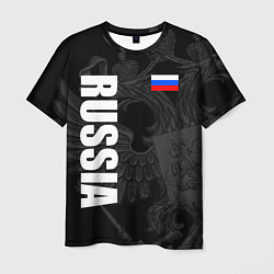 Мужская футболка RUSSIA - BLACK EDITION