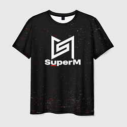 Мужская футболка Superm мелкие брызги красок