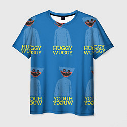 Мужская футболка Huggy Wuggy текстура