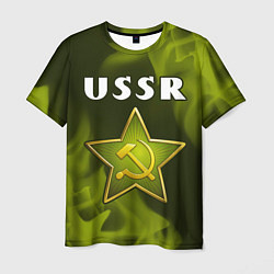Мужская футболка USSR - ЗВЕЗДА - Огонь