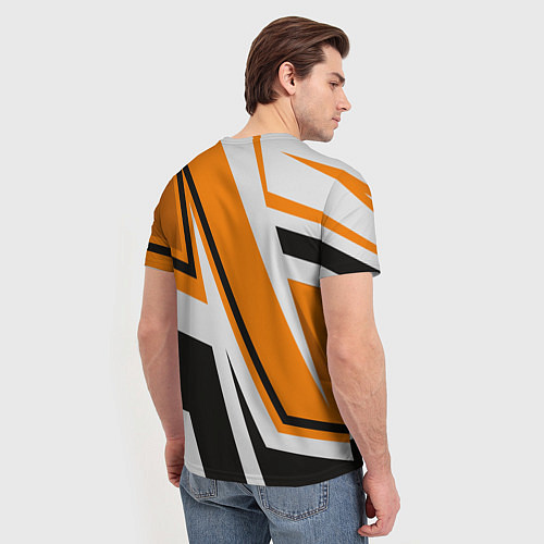 Мужская футболка Оранжевая классика авто / 3D-принт – фото 4