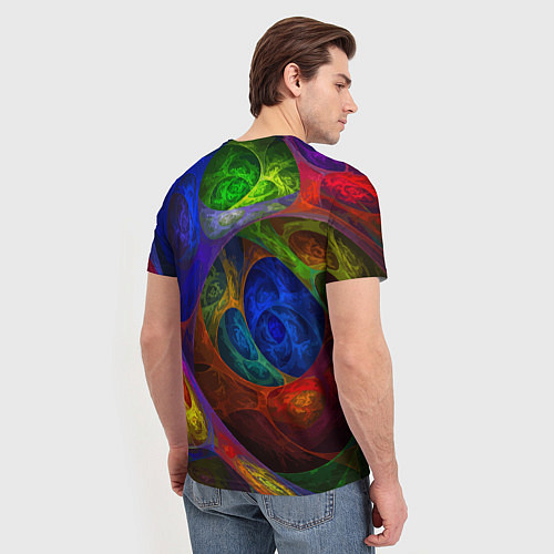 Мужская футболка Абстрактная мультивселенная паттерн Abstraction / 3D-принт – фото 4