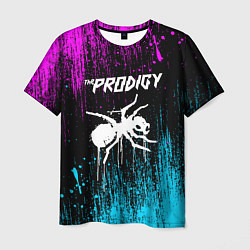 Мужская футболка The prodigy neon