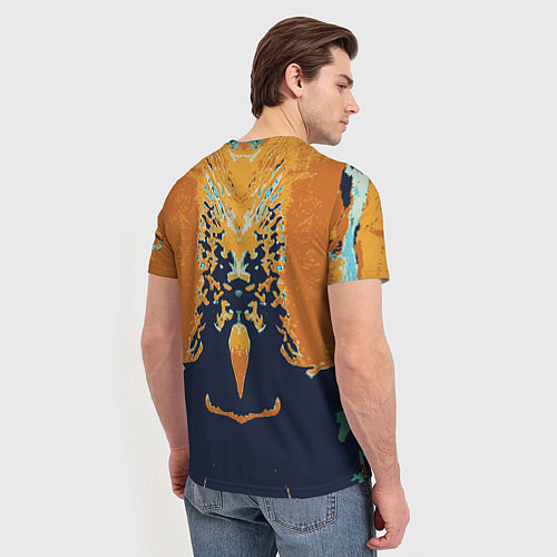 Мужская футболка Абстрактный,цветной узор Abstraction / 3D-принт – фото 4