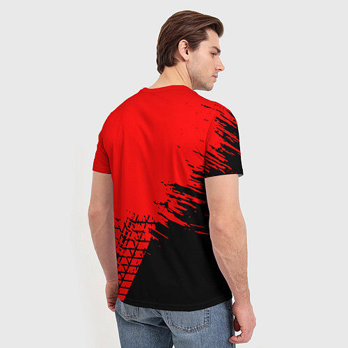 Мужская футболка RENAULT Шины / 3D-принт – фото 4