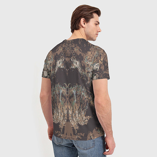 Мужская футболка Абстрактный графический узор,коричневого цвета Abs / 3D-принт – фото 4