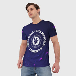 Футболка мужская Chelsea Легенды Чемпионы, цвет: 3D-принт — фото 2