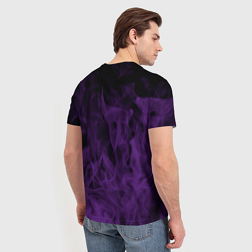 Мужская футболка Lakers 24 фиолетовое пламя / 3D-принт – фото 4