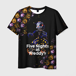 Мужская футболка Five Nights at Freddys Луна паттерн