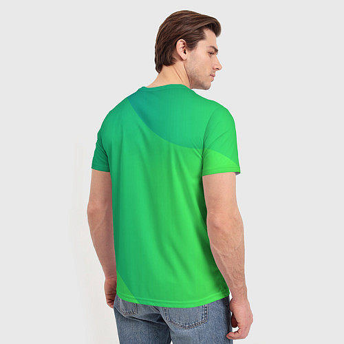Мужская футболка Алоэ в горшочке / 3D-принт – фото 4