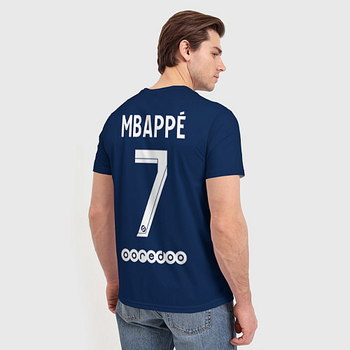 Мужская футболка PSG MBAPPE МБАППЕ ДОМАШНЯЯ ФОРМА 2223 / 3D-принт – фото 4
