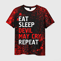 Мужская футболка Eat Sleep Devil May Cry Repeat Арт
