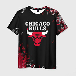 Мужская футболка Чикаго Буллз Chicago Bulls Огонь