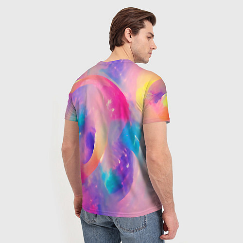 Мужская футболка Многообразие красок / 3D-принт – фото 4