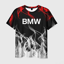 Футболка мужская Bmw надпись, цвет: 3D-принт