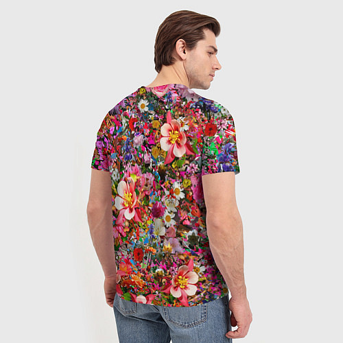 Мужская футболка САД В ЦВЕТУ / 3D-принт – фото 4