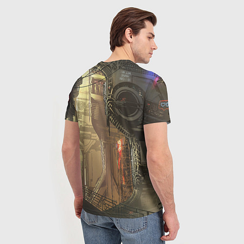 Мужская футболка Джонни киберпанк / 3D-принт – фото 4