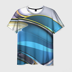 Мужская футболка Абстрактная объёмная композиция Abstract three-dim