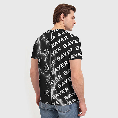 Мужская футболка BAYER - Молнии Паттерны / 3D-принт – фото 4