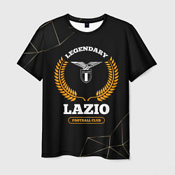 Мужская футболка Лого Lazio и надпись Legendary Football Club на те