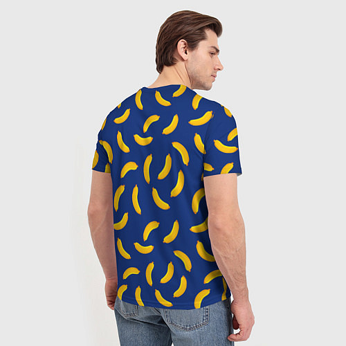 Мужская футболка Banana style Банана стайл, веселый банановый патте / 3D-принт – фото 4