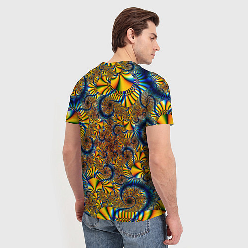 Мужская футболка FRACTAL COLOR PATTERN / 3D-принт – фото 4