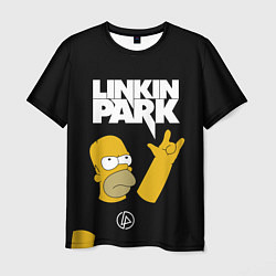 Мужская футболка LINKIN PARK ГОМЕР СИМПСОН, SIMPSONS