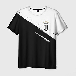 Футболка мужская Juventus маленькое лого, цвет: 3D-принт
