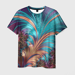 Мужская футболка Floral composition Цветочная композиция