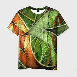 Мужская футболка Растительный абстрактный фрактальный паттерн Veget
